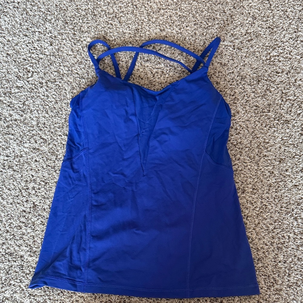lululemon athletica Blue Tank Top